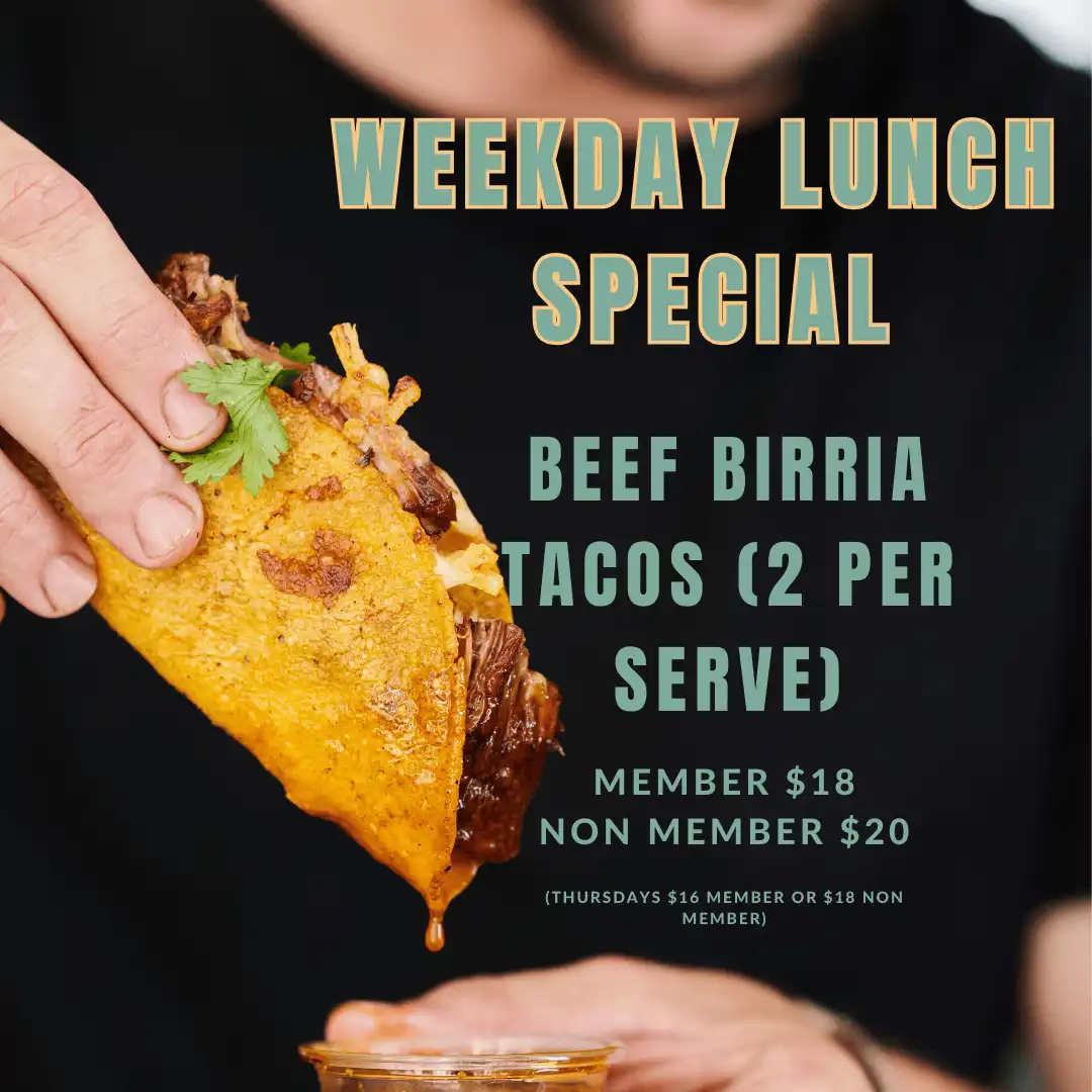 Weekday Lunch Special (Beef Birria Tacos)