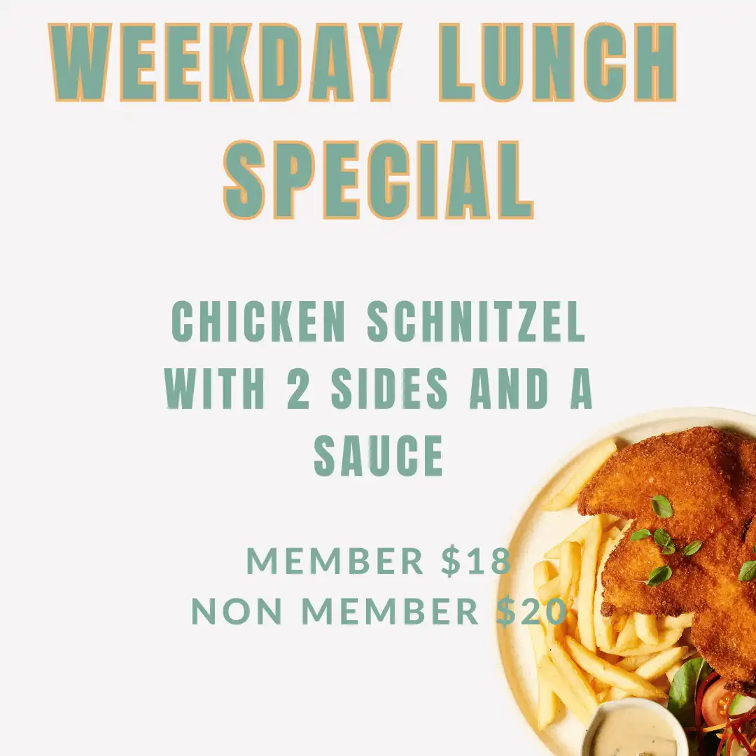 Weekday Lunch Special (Chicken Schnitzel)