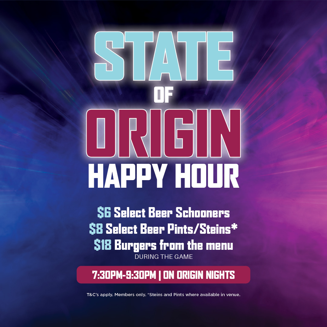 STATE OF ORIGIN @ CANBERRA LABOR CLUB BELCONNEN