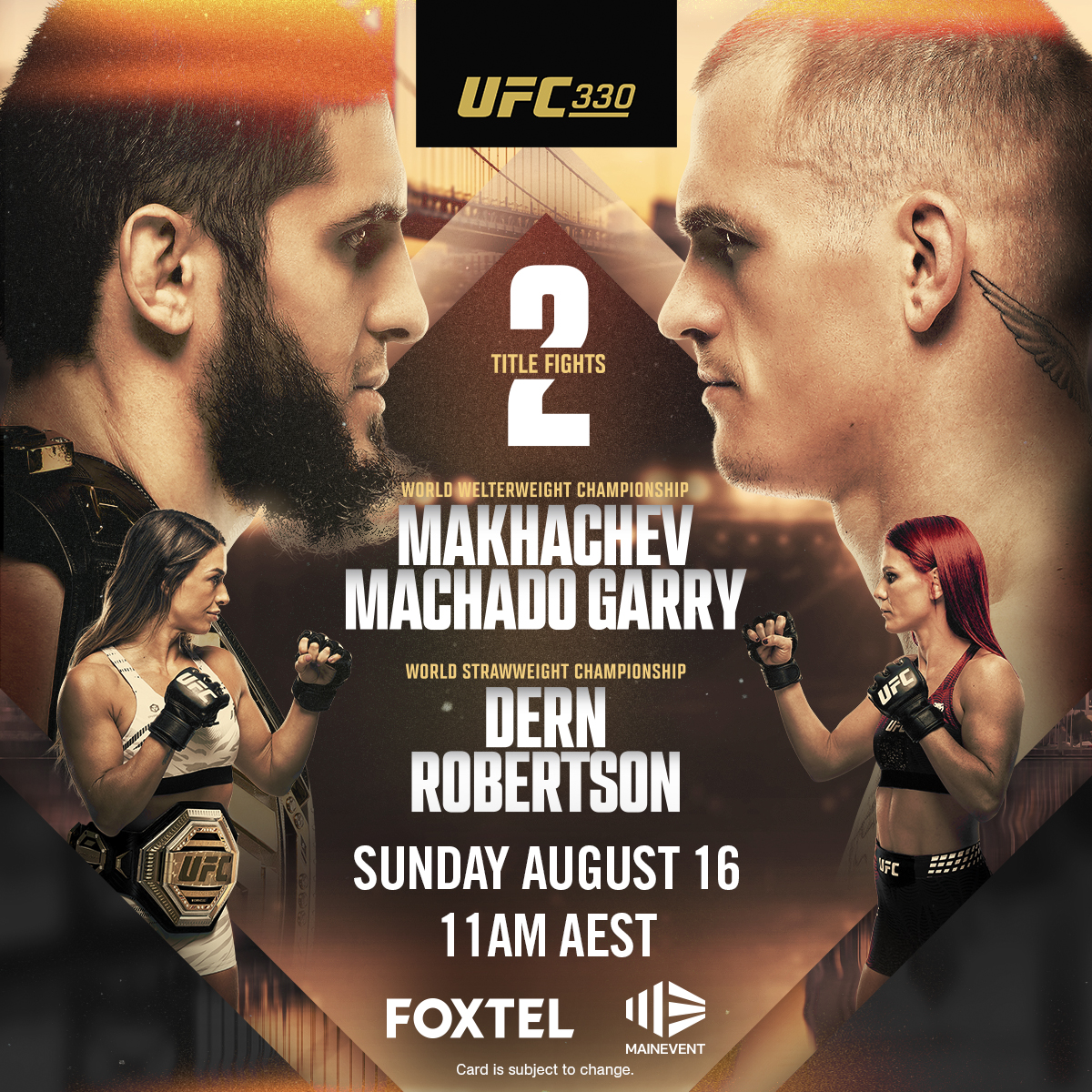 UFC 330 Live & Loud
