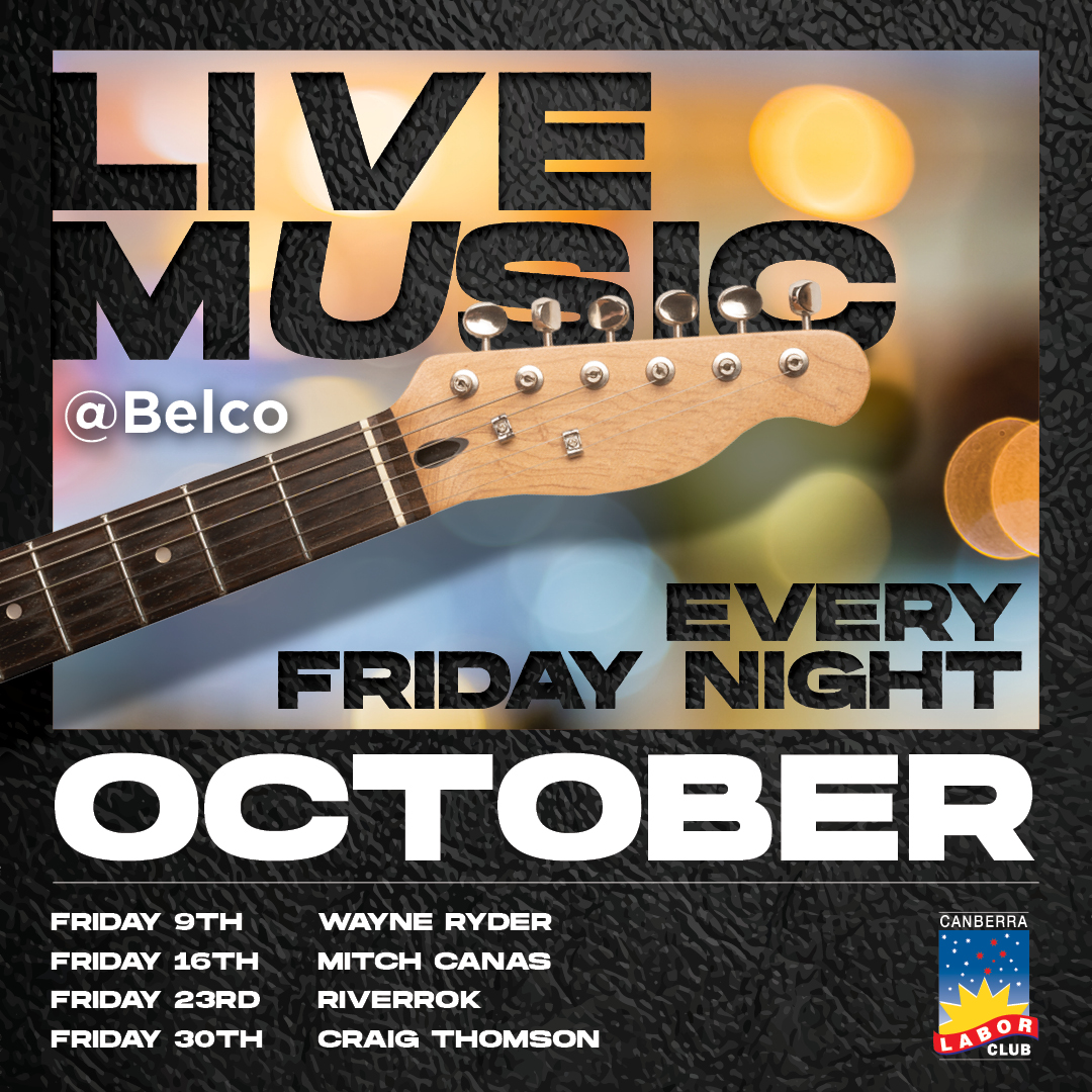 🎸 LIVE MUSIC @ BELCO – EVERY FRIDAY NIGHT! 🎶