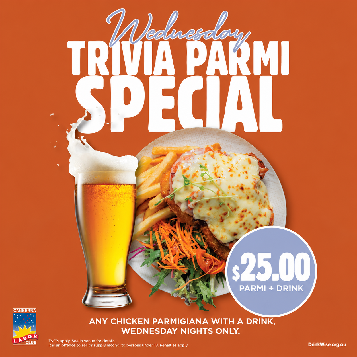 🍻 WEDNESDAY TRIVIA PARMI SPECIAL! 🍗